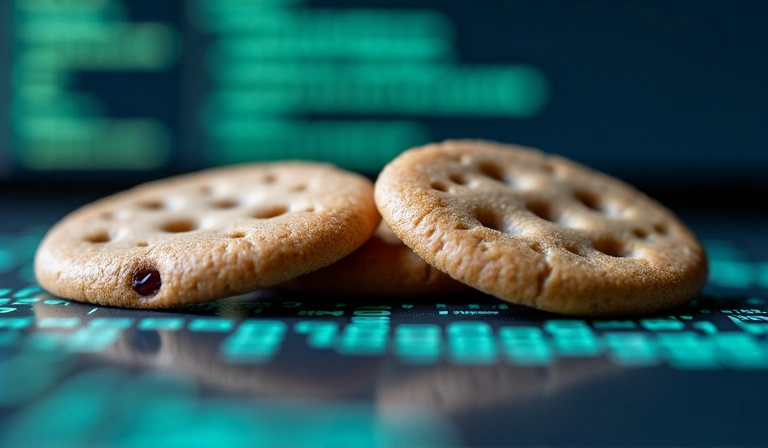 Ilustracja ciasteczek internetowych